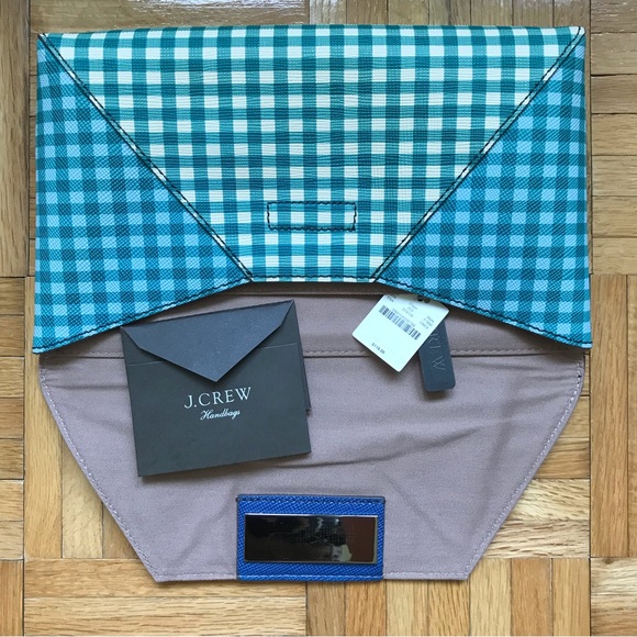 J. Crew Gingham Print Clutch - Picture 4 of 16